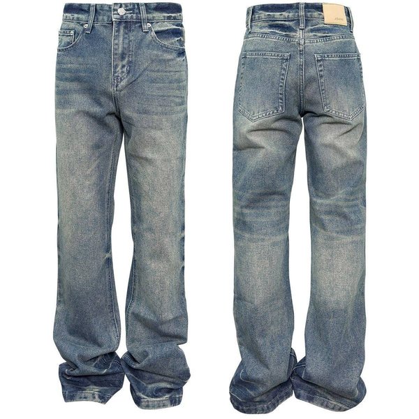 Men's Clothing Spring And Autumn Pure Black Small Straight Slim Men's Trousers Brand Teenagers Style Jeans