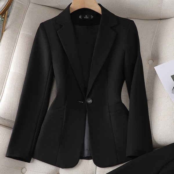 Women's Clothing Business Wear Women's Suit Women's Fashion Formal Wear Spliced Women's Suit Work Wear Korean Style Casual Small Suit-image