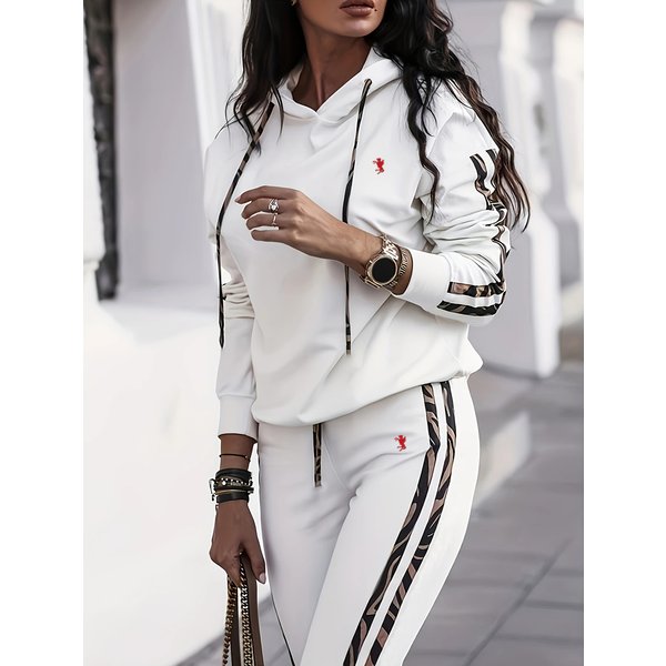 Women's Contrast Color Camisole Vest Two-piece Suit High Waist Slimming Mid-length Letter Print Skirt