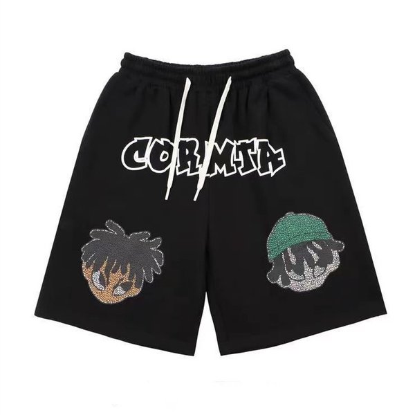 Men's Clothing Print Hip Hop Sports Shorts Men's Summer Thin Ins Trendy Straight Loose Shorts