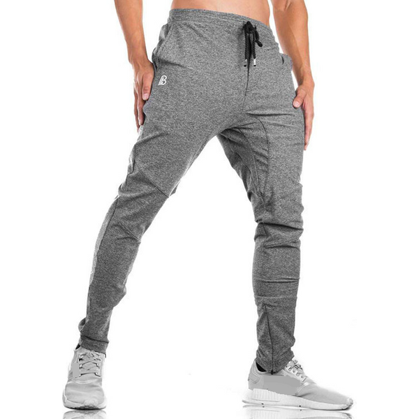 Men's Slim Fit Joggers - Athletic Training & Casual Pants With Zipper Ankle (Lightweight Stretch Fabric Elastic Waist For Gym & Streetwear)-image