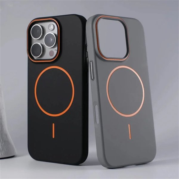 Ultrathin Matte Phone Case For Iphone 15 14 13 12 Pro Max 16 Plus Wireless Charging Hard PC Cover Cases