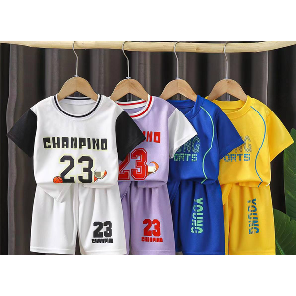 Children's Basketball Uniform Sports Suit Girls Quick Drying Boys 2025 New Summer Jerseys For Middle And Large Children Training Sports-image