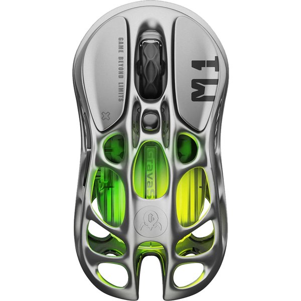GravaStar Mercury M1 Pro Gaming Mouse Lightweight Magnesium Alloy 26000 DPI PAW3395DM Sensor 5 Programmable Buttons