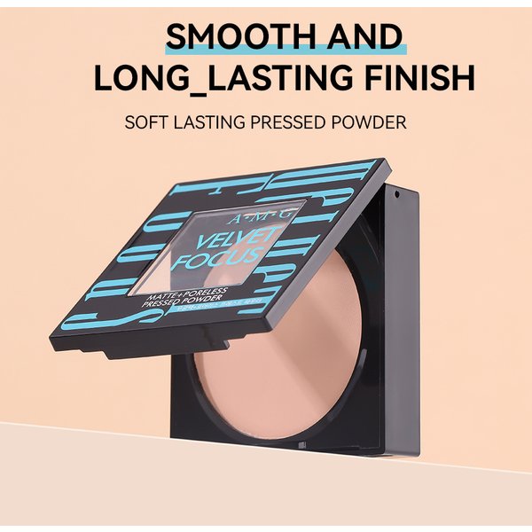 AMG Square Powder Palette - Multi-Color Waterproof Long-Lasting Full Coverage Brightening Smudge-Proof Powder