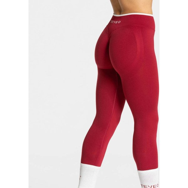 TEVEO Women's Running & Yoga Set: Quick-Dry Tight Sports Top + High-Waist Hip-Lift Pants