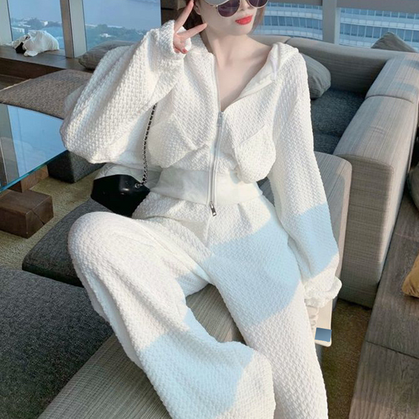 Women's Clothing Autumn New Style Fashionable Women's Suit Leisure Sports Fashion Running Suit Two Piece Suit Trendy-image