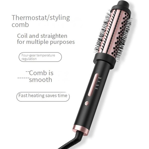 Hair Curler Curling Iron Curling Iron Straight Hair Comb Curling Iron Straight Curling Dual Purpose Large Curling Inner Buckle Bangs Curling Iron-image