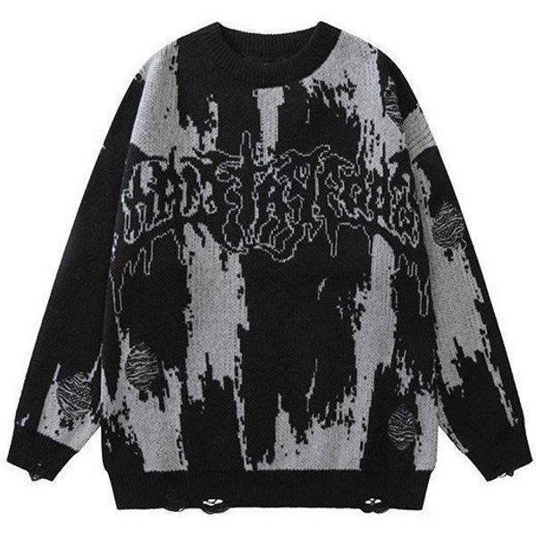 Men's Clothing Station winter large sweater knitted sweater wholesale