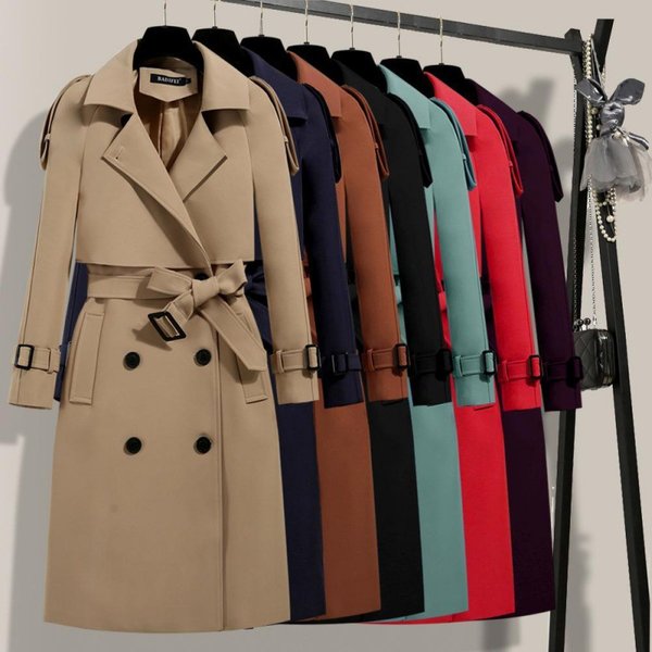 Women's Clothing mid length slim waist slimming atmospheric women's spring and autumn jacket