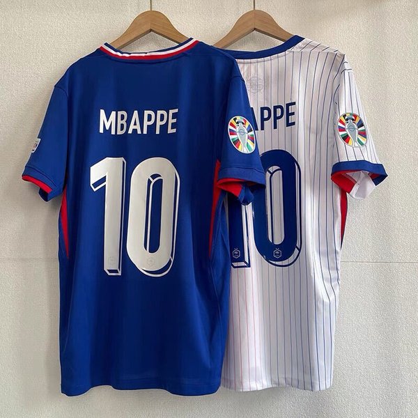 Kylian Mbappe France National Team Soccer Shirt Home/Away 2024 European Cup Premium Football Jersey-image