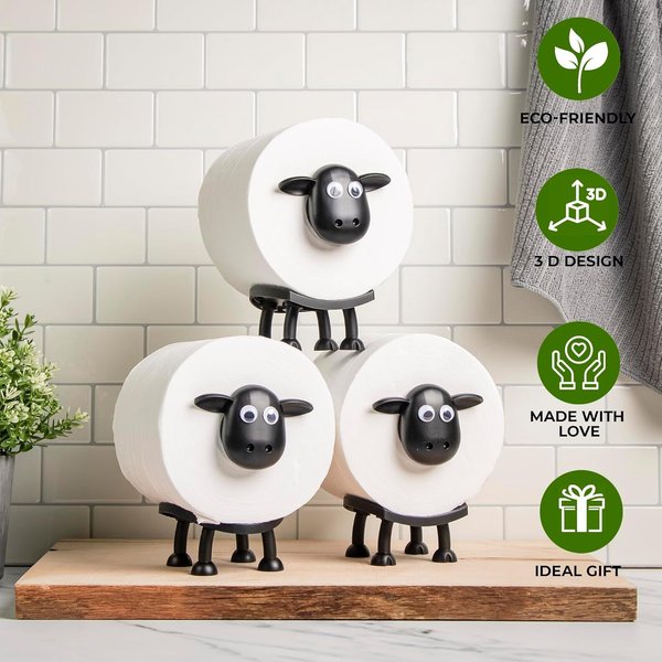 Sheep Toilet Roll Holder Sheep Toilet Paper Holder Home Creative Roll Holder Festival Decoration-image