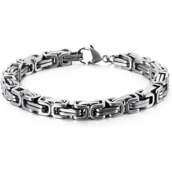 Fashionable Design Sense Surging Same Style Bracelet Titanium Non-Fading Emperor Chain Men's Stainless Steel Dominant-image