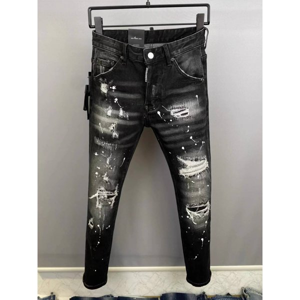 Men's Clothing Spring And Summer Straight Jeans Loose Wide Leg Pants Boys' Trendy Handsome Trousers