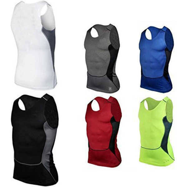 Men's Clothing Men's Tight Fitting Vest Style Sports Fitness Basketball Sweat Wicking And Quick Drying Top For Men For Formal & Casual