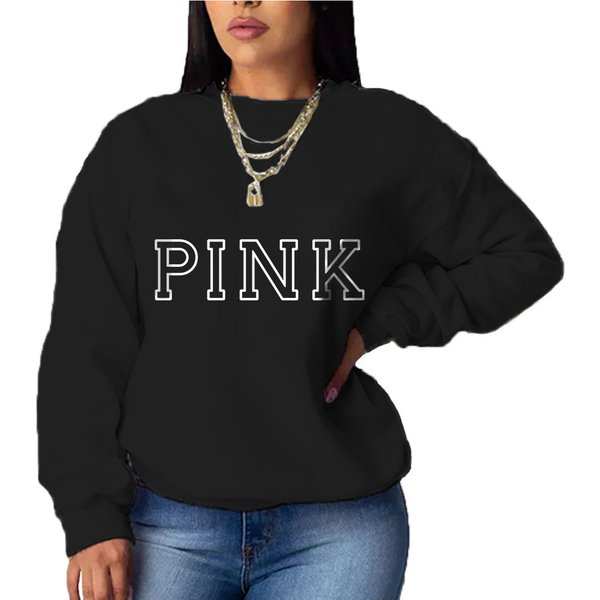 Women's printed headless casual loose long-sleeved hoodie
