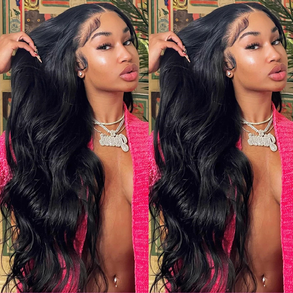 Cheap 30 Inch Wavy Body Wave Lace Front Wig 13X4 Hd Transparent Lace Frontal Wigs Brazilian Body Wave Lace Front Human Hair Wigs-image