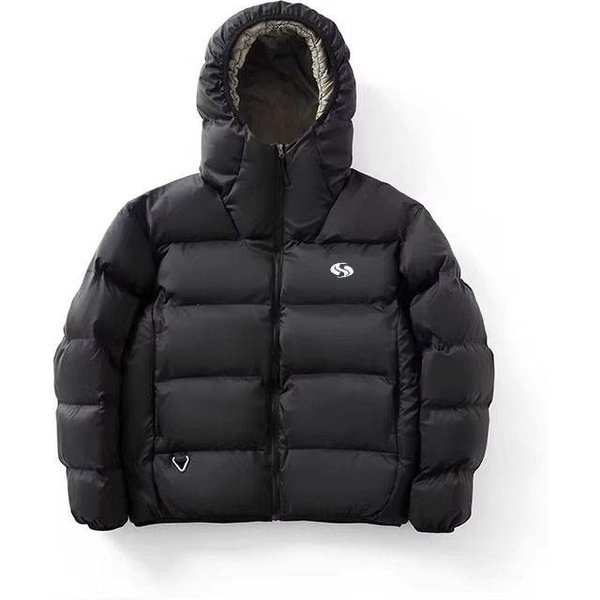 Couple's Premium Puffer Jacket - Thickened Hooded Winter Coat With 3D Embroidery, Luxury Streetwear-image