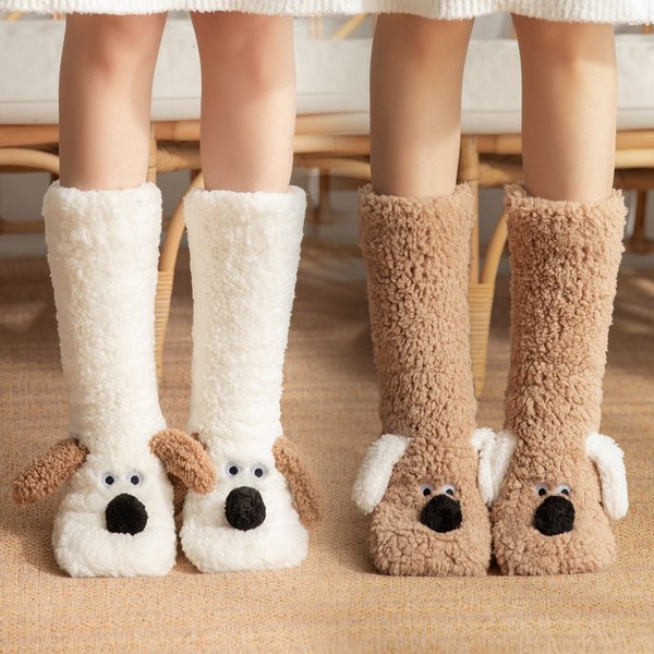 Floor adult sleep winter snow home confinement leg covers, carpet slippers socks, children's socks