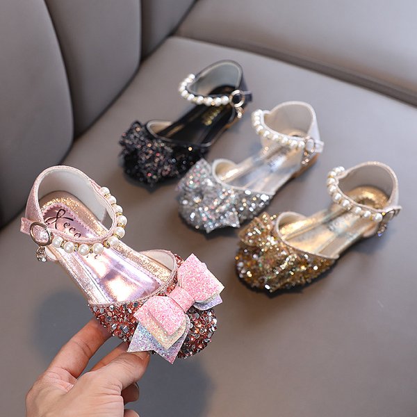New Ladies Princess Baby Girl Small, Medium And Large Children's Single Shoes Dance Shoes Performance Shoes Leather Shoes