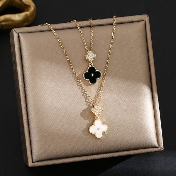 Women's Accessories Diamond Set Simple Temperament Design Sense Trend Necklace-image