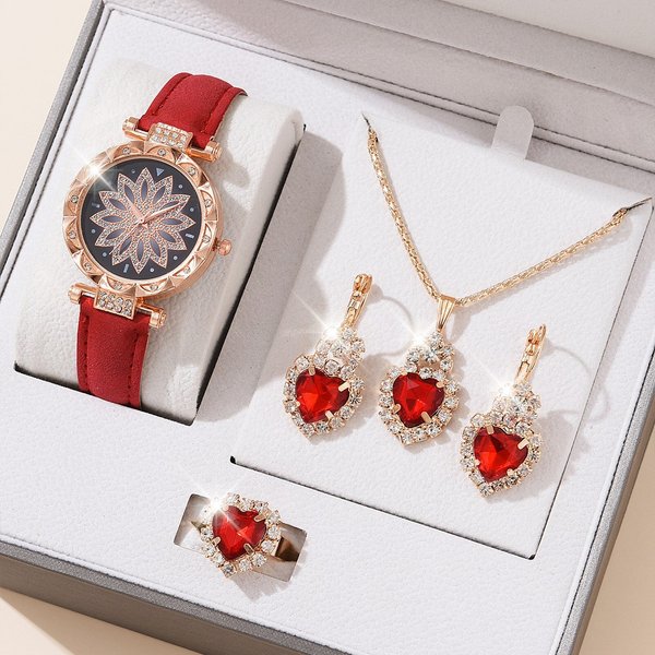 Hot-Selling Watch Bracelet Set Hot-Selling Ladies Watch Fashion Women's Watch Gift Versatile Quartz Watch-image