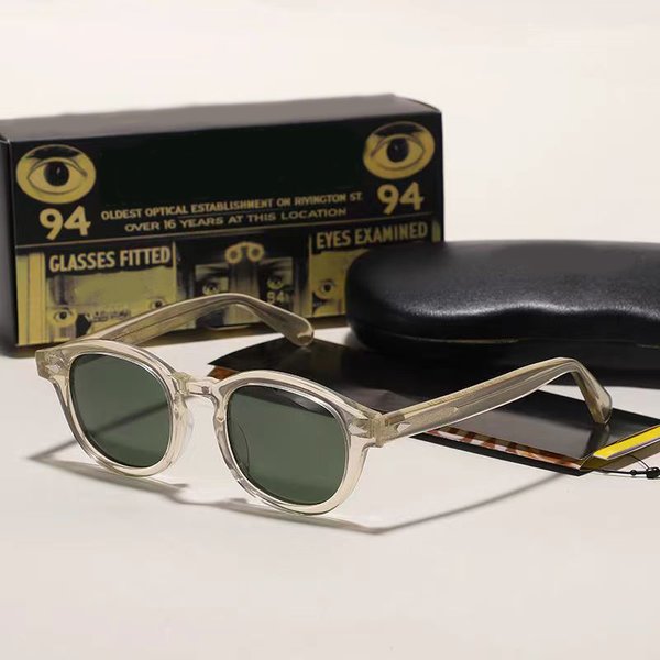 Johnny Depp Polarized Sunglasses Man Round Lemtosh Sun Glasses Woman Brand Vintage Acetate Frame Night Vision Goggles
