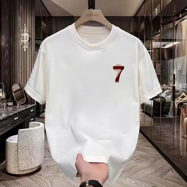 New Pure Cotton Digital Print Short Sleeve T-Shirt Trendy Brand Summer Loose Fitting Top For Men And Women