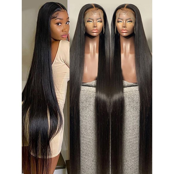 Bone Straight Lace Frontal Wig Brazilian 13x4 Lace Front Human Hair Wigs For Women Pre Plucked Hairline