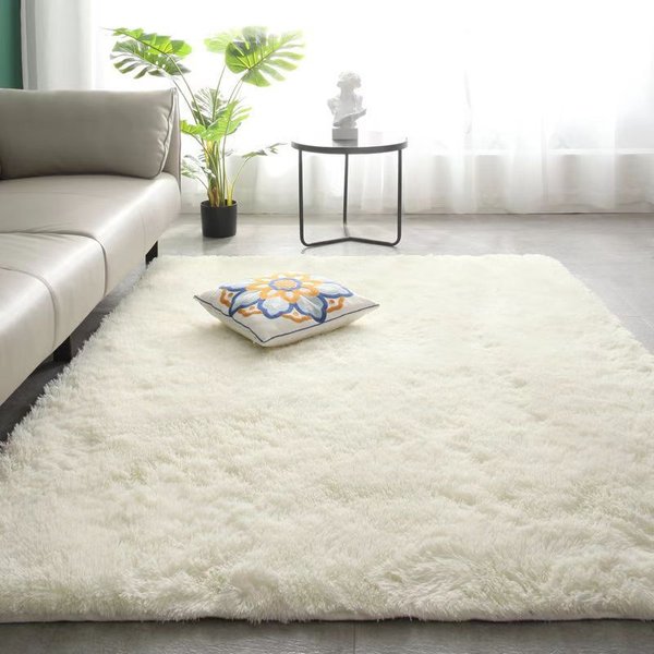 Tie-Dye Rectangular Carpet Home Bedroom Cat Sense Coffee Table Bay Window Mat Simple Long Wool Carpet-image