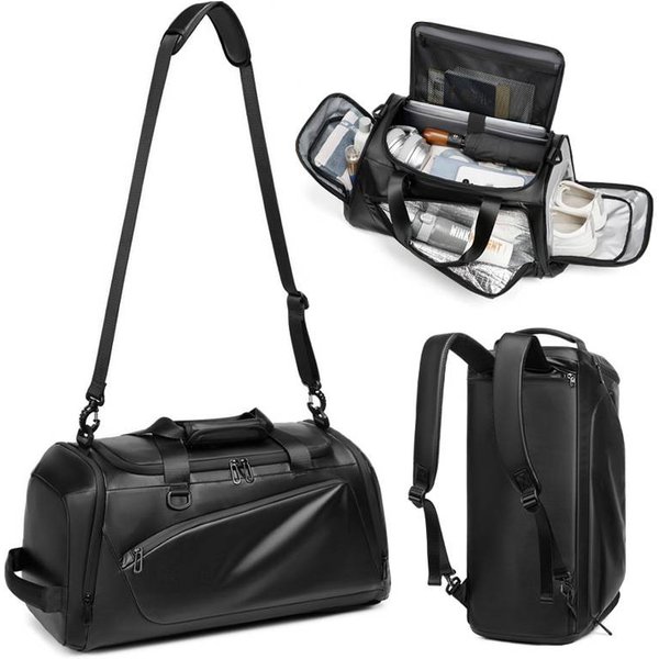 Large-Capacity, Multi-Functional Travel Bag For Business Trips, Crossbody Luggage Bag, Dry And Wet Separation, Fitness Training Backpack-image