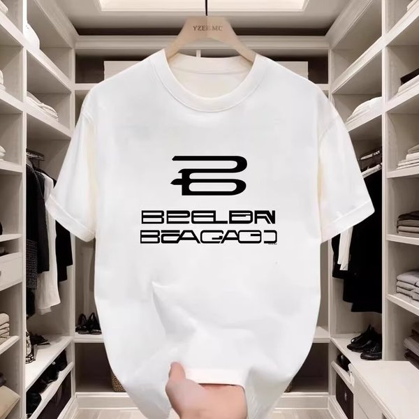 Men's Clothing Cotton Short Sleeved T Shirt 2024 Summer New Style | Design And Printing | 230G High Weight Cotton | Sweat Absorbent And Breathable-image