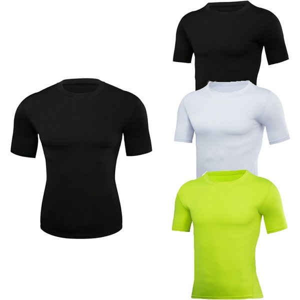 Men's clothing Short-sleeved quick-drying sports T-shirt Running base Gym training clothes