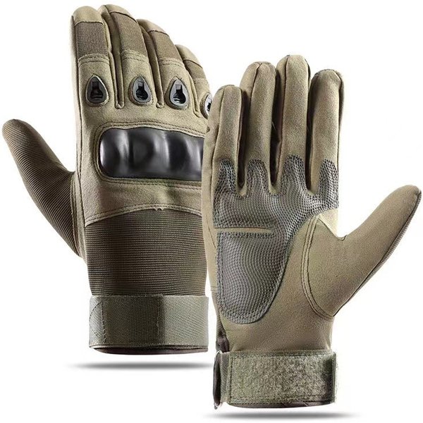 Tactical Gloves Military Fan Half Finger Special Forces Tactical Gloves Training Fitness Non-Slip Riding Sports Breathable Wear-Resistant Motorcycle-image