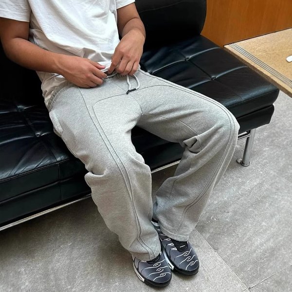 Men's Clothing Design Sweatpants Men's Street Casual Trousers Trendy Hip Hop Casual Trousers Loose Straight Trousers