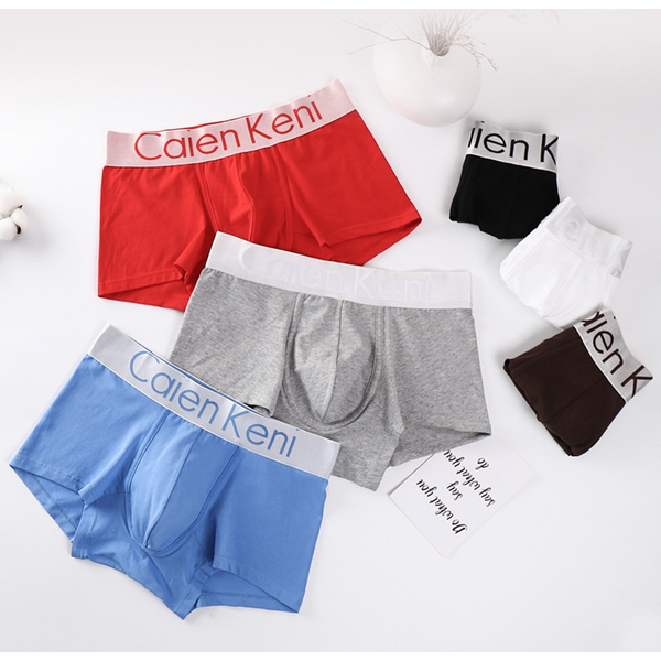 Men's Cotton Boxer Briefs - Breathable, Anti-Bacterial, Comfortable Mid-Rise Underwear For Daily Wear (Multi-Pack, Assorted Colors)-image