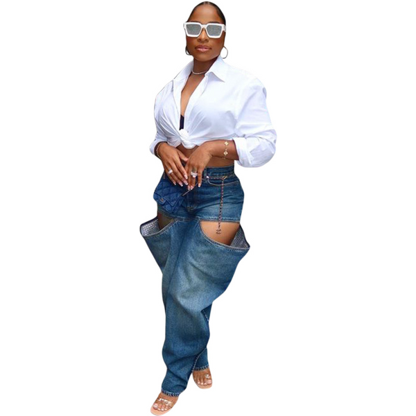 Women's Clothing Fashion Stretch Jeans