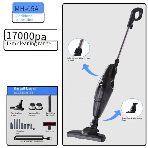 Powerful 600W Cordless Vacuum Cleaner With Strong Suction, 2-in-1 Sweep & Mop, Multi-Surface Brush Set, Dust Mite Removal For Home Cleaning