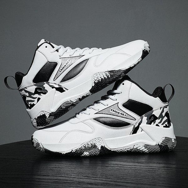 Mother&Kids Children Sports Casual Shoes Basketball Shoes Shock Absorbing Trend Men's Shoes Running Shoes-image