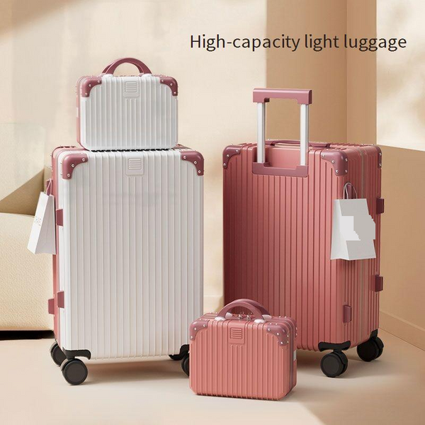 Luggage New Retro Suitcase For Women 24 Inch Trolley Case For Students Universal Wheel Password Box Mother Box 20 Inch Boarding Case For Men-image