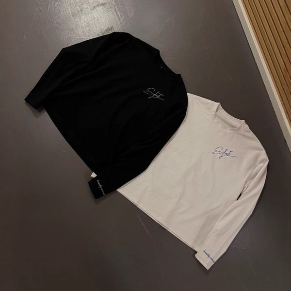Men's Harajuku Hip Hop Digital Embossed T-Shirt Streetwear Trend Y2K Long Sleeve Crew Neck Top For Spring Autumn Summer
