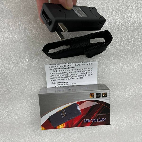 Tactical Flashlight With Stun Function – Mini Strong Light For Outdoor Self Defense & Security (Gift Box Packaging)-image