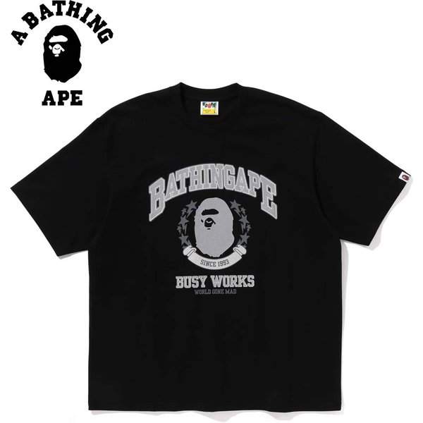A BATHING APE BAPE-Bathing Ape Star Logo Loose T-shirt Made Of Pure Cotton Fabric