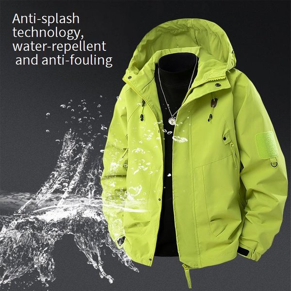 Men's Clothing Outdoor Jacket Men's Windproof Waterproof Mountaineering Clothes Couple Style Hooded Jacket Men-image