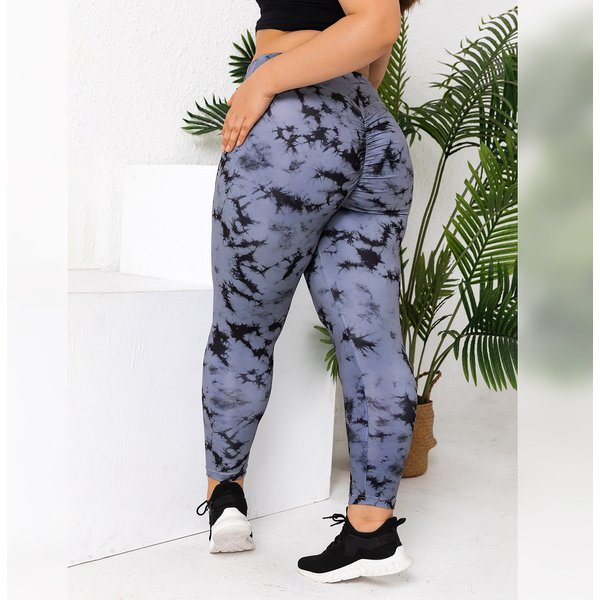 Plus Size Yoga Pants For Women, Elastic Butt Lifting Printed Leggings, Slimming And Fattening, Plus Size High Waist Pants For Women
