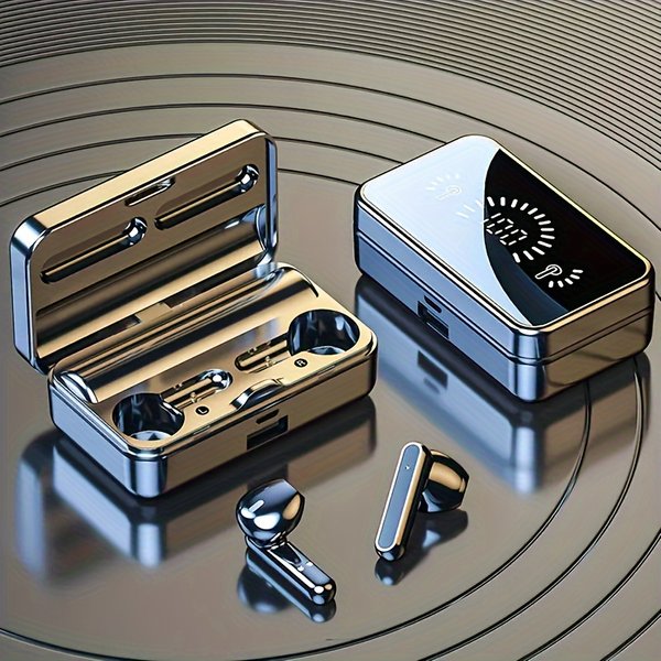 New Tws Wireless Earphones, Stereo In Ear Earphones, Sports Earphones, Touch Earphones With Led Display Charging Case, As A Holiday Gift For Boys And-image