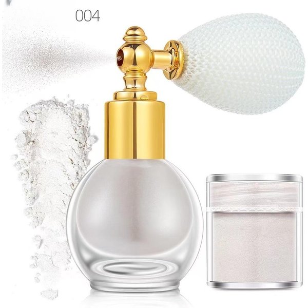 Shimmering Spray Powder Sparkle Powder, Body Glitter Face High Gloss Highlighter Loose Makeup For Women Hair Makeup-image
