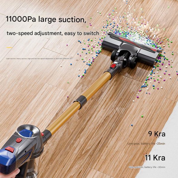 Davking Hot Selling Vacuum Cleaner Household Wireless Small Large Suction High Power Handheld Powerful Mite Removal Brush Integrated Vacuum Cleaner-image