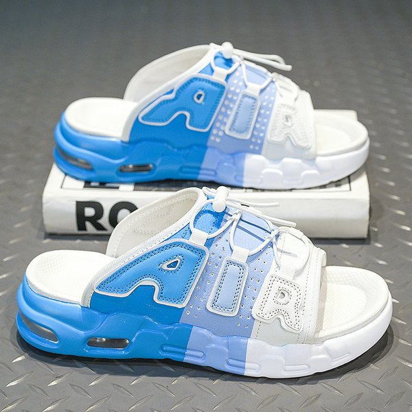 Slippers Men's Summer Trendy Brand Go Out Non-Slip And Step On Shit Feeling Men's Sports Air Cushion Thick Bottom Increases-image