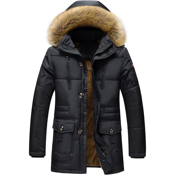 Men's Clothing Winter Men's Cotton padded Jacket Middle aged and Elderly Large Size Warm Men's Cotton padded Jacket